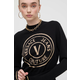 Pulover Versace Jeans Couture boja: crna, lagani, s poludolčevitom