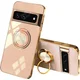 shumee OVITEK ZA GOOGLE PIXEL 7 PRO POWDER PINK SILIKONSKI HRBAT Z OBROČKOM