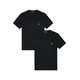 Emporio Armani za moške. EM000391_AF14132 Komplet dveh črnih majic za domača oblačila (L), Črna, Bombaž, Kratek rok