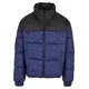 AOP Retro Puffer Jacket Dark Blue Damast Aop