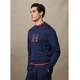 Hackett London za moške. HM5800020 Heritage H jopica modra (L), Priložnostno, Bombaž