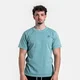 Polleo Mens Unbroken Washed Short Sleeve T-Shirt, Blue - S