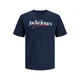 JACK & JONES Majica JJTOM mornarska/kraljevo modra/rdeča/bela