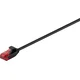 MicroConnect U/UTP CAT6 0,25 m, črn, tanek, V-UTP60025S-SLIM