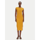 PINKO Pletena obleka 104745 A2FR Rjava Regular Fit