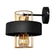 Zidna lampa VOLTA 1xE27/15W/230V 23 cm crna/ružičasto zlato