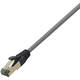 LOGILINK LogiLink CQ8052S RJ45 omrežni kabel\, Patch kabel CAT 8.1 S/FTP 2.00 m svetlo siva brez halogena 1 kos, (20419060)