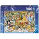Ravensburger Puzzle Slikar Mickey 5000 kosov