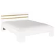 Krevet Foster 160/200 cm , bela, hrast artisan