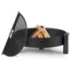 Cook King Vrtno kurišče HAITI O60 cm s polkrožno žar ploščo in rešetko 58 cm