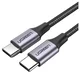 Ugreen US161 50751 USB-C 3.1/USB-C 3.1 kabel 1,5 m - siv