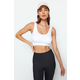 Trendyol White Seamless/Seamless Support/Shaping Knitted Sports Bra