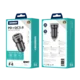 Jellico avtopolnilec F4 3.0A PD 20W Type C/USB A adapter - črn