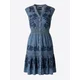 KOROSHI Dolga srajca moder denim / temno modra