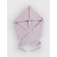 24 Colours 130813 Knitted Hood Scarf purple striped