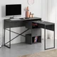 HANAH HOME Radni sto Badau Retro Grey