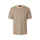 SCOTCH & SODA Majica kamela/črna/bela