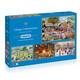 Gibsons - Puzzle 4x500 Trevor Mitchell - Village Celebrations - 500 kosov