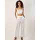 Jaded Rose Ženske pantalone Lilo, Bele