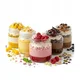 shumee 5x kozarcev ZA sladice 100 ml Stekleni kozarec za sladice Sweet Dessert Table