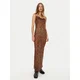 One Teaspoon Poletna obleka 26654 Rjava Slim Fit