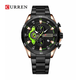 Curren 8402 black muški sat sa metalnom narukvicom
