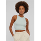 Womens Cropped Rib Top - mint
