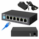 slomart extralink krios | stikalo poe | 4x gigabit poe/poe+, 2x rj45 uplink gigabit, 60w