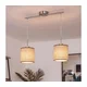 Brilagi - LED luster na sajli NUBILA 2xE27/60W/230V braon