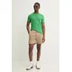 Kratka majica Tommy Jeans moška, zelena barva, DM0DM20363