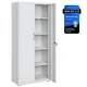 Songmics Predalnik za dokumente 80x40x180 cm siva