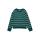 Pull&Bear Pulover temno zelena/bela