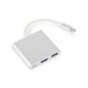 Cablexpert Adapter USB-C 3-in-1, USB-C, HDMI, USB-A svetlo siv, (20444597)