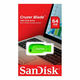 SanDisk USB ključek CRUZER BLADE, 64 GB, zelen