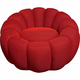 Meblo Trade Fotelja Peppo Bloom Red 94x94x66h cm