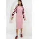 Trend Alacati Stili Ženska haljina Alc-X14774, Roze