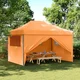 Vidaxl Zabavni šotor Oranžna 279 x 410 x 315 cm Oxford tkanina