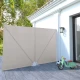 vidaXL Zložljiv vrtni senčnik 300x200 cm kremne barve