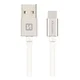 SWISSTEN podatkovni kabel tekstil Usb/Usb-C 2.0 M Silver