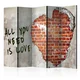 artgeist Paravan Love Is All You Need I, 5-Delni, Dvostranski