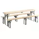 CHOMIK ZABAVNI SET - MIZICA 220 x 50 x 77 cm + 2 KLOPI 220 x 25 x 47 cm - ZLOŽLJIV *2829