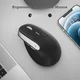 B.O.W Bežični miš, 2.4GHz, Bluetooth, Crni
