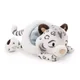Nici: Eleni Snowbell pliš snežni leopard, z kapo, ležeč - 45 cm