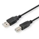 Logo Kabel USB (2.0), USB A moški - USB B moški, 1,8 m, črn