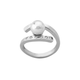 Ženski majorica selene beli biserni srebrni prsten 8 mm ( 08869.01.2.r93 000.1 )