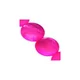 Sedefna perla disk 20 mm roze niska