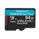 Micro SDXC memorijska kartica Kingston Canvas Go! Plus Class 10 UHS-I 170MB/s - 64GB
