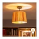 Brilagi - LED plafonski luster CERIA BOHO 1xE27/60W/230V O 30 cm crna/rafija