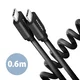 shumee AXAGON Twister kabel, 0,6 m | BUCM-CM10TB | USB tipa C na USB tipa C