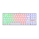 Redragon gaming mehanska žična tipkovnica K552 KUMARA RGB, bela
